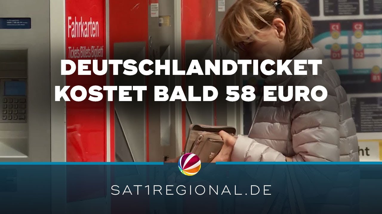 Deutschlandticket soll ab kommendem Jahr 58 Euro kosten