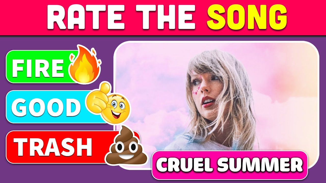 RATE THE SONG | Popular Songs Tier List 🎶 | Music Quiz