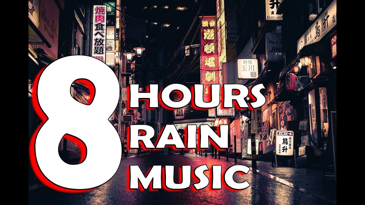 Rain On An Asias Street - Sleep, Relaxation Sounds (WITH MUSIC) - 8 hours