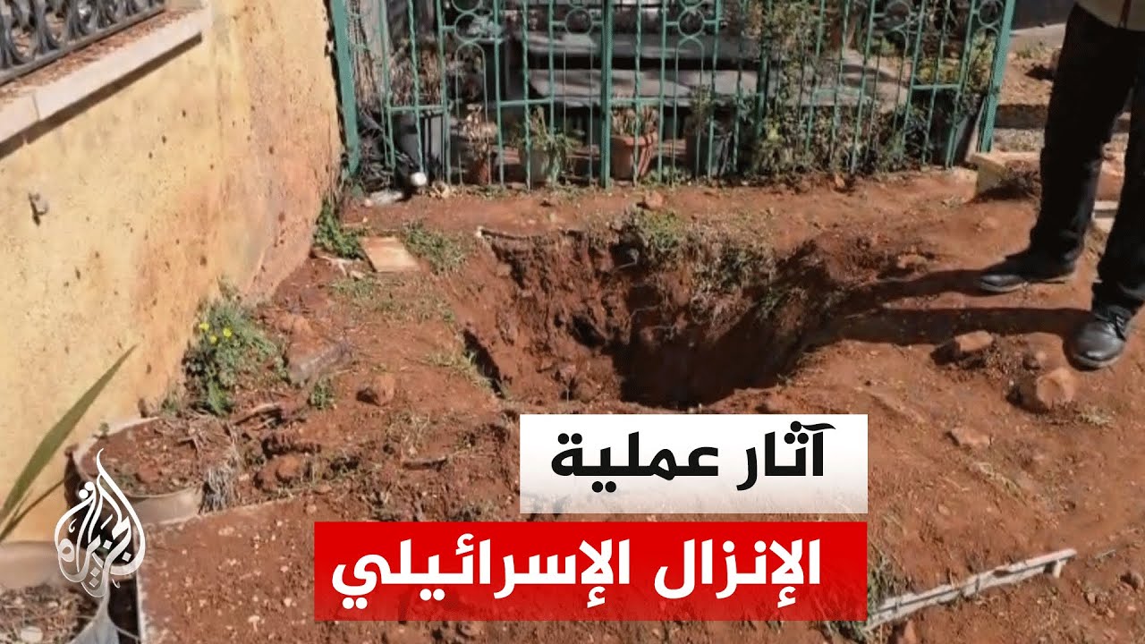 مشاهد جديدة لآثار الإنزال الجوي الإسرائيلي في بلدة النبي شيت