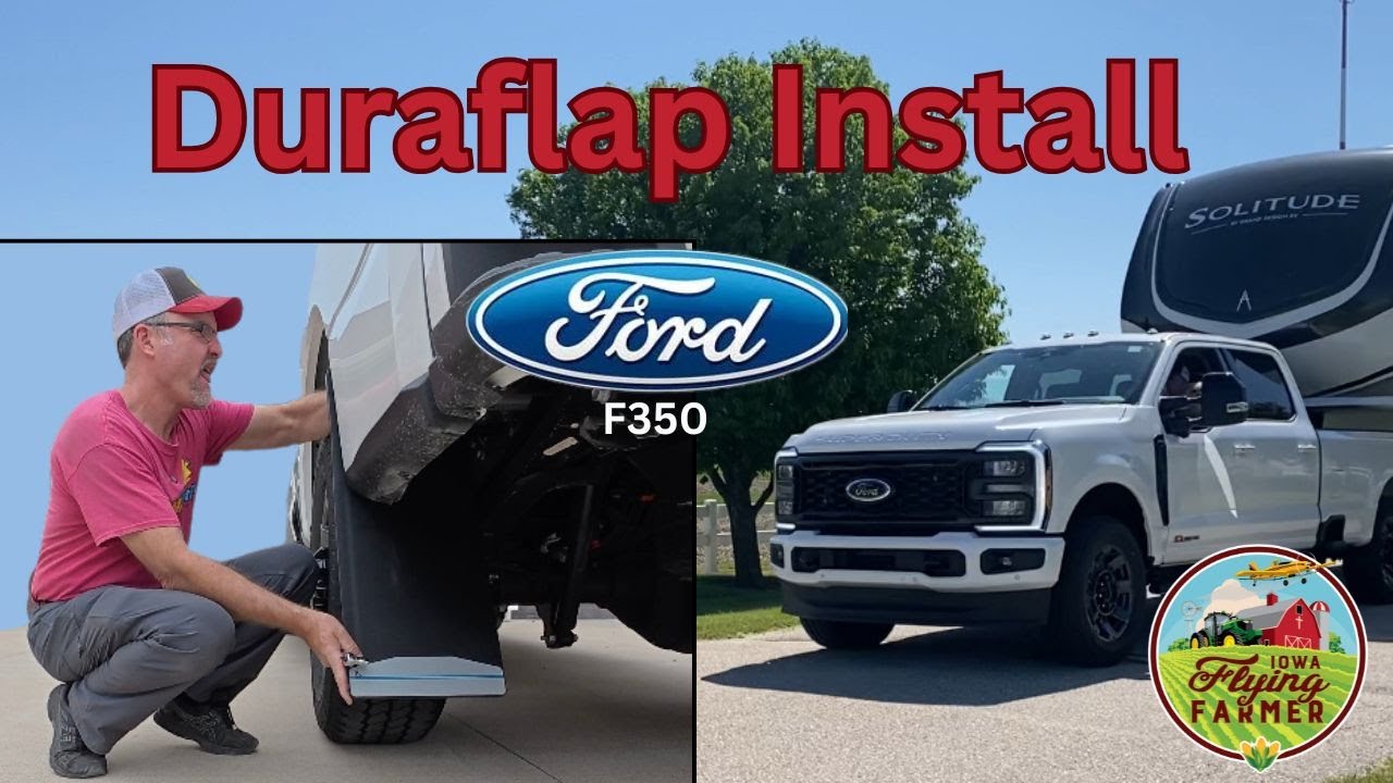 Установка брызговика Duraflap на мой Ford F350 SRW 2024 года выпуска
