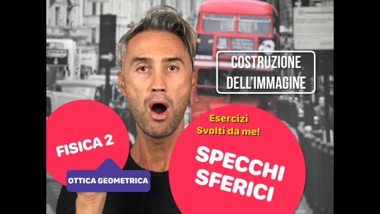 SPECCHI SFERICI, specchi concavi e convessi, ottica geometrica, legge dei punti coniugati