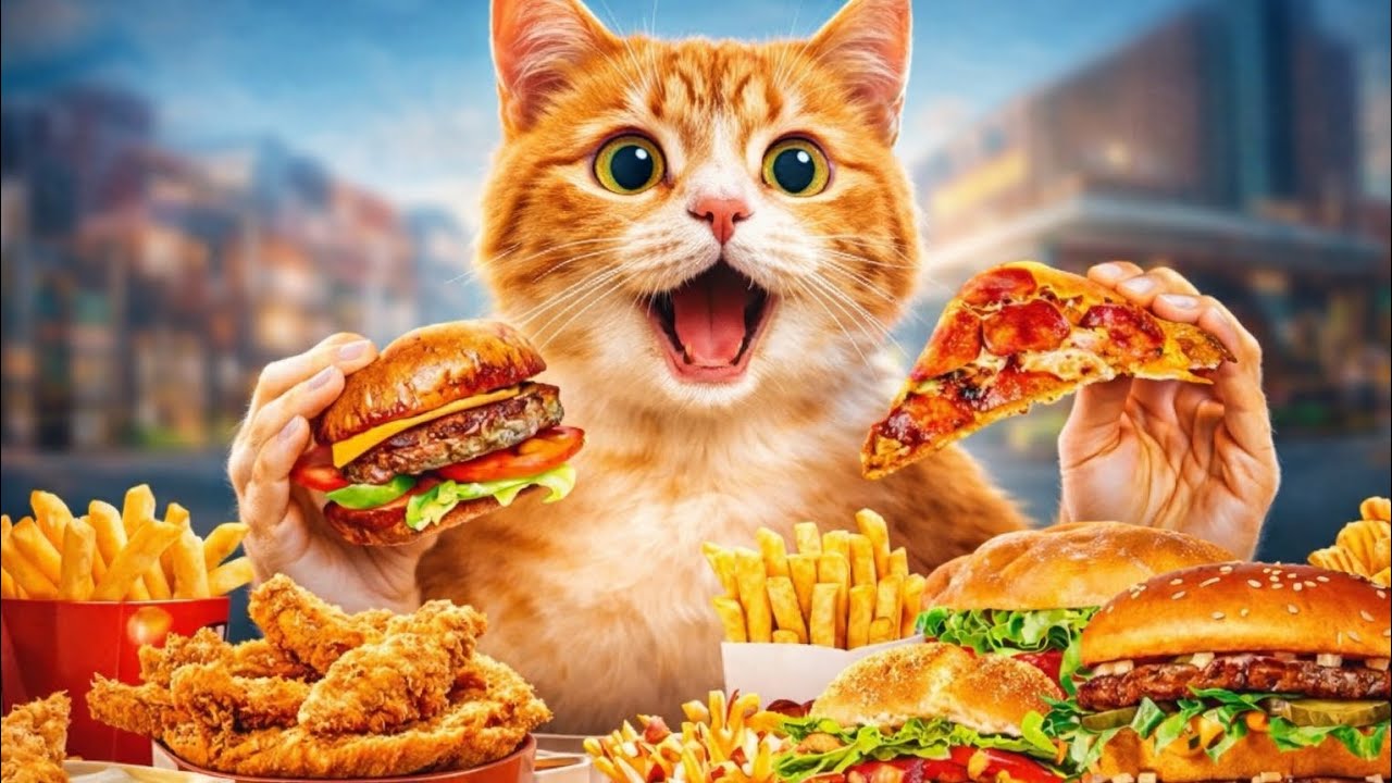 Cute Cat Tries Different Foods 😋😻
