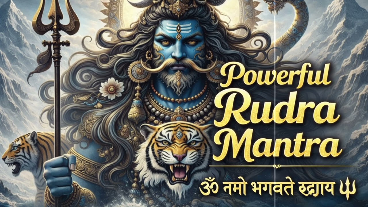 Powerful Rudra Mantra 🔱 Om Namo Bhagavate Rudraya | Most Powerful Shiva Mantra Chanting