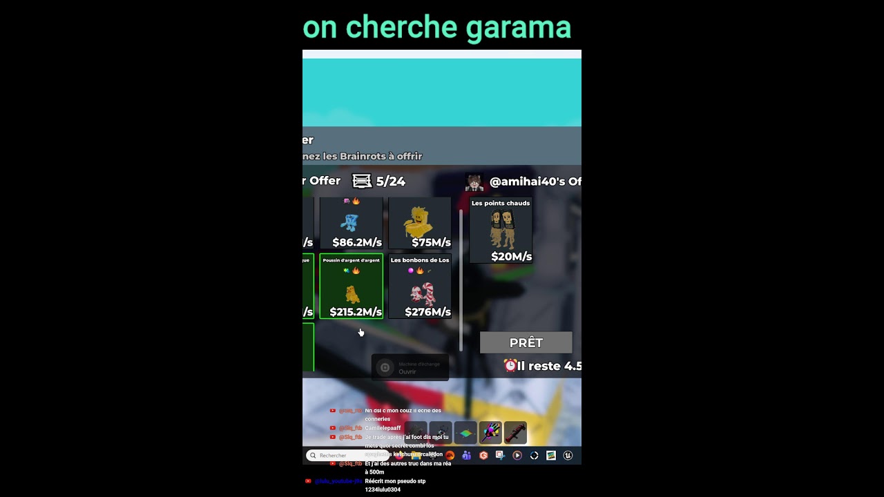 on cherche garama °ROBLOX°fr