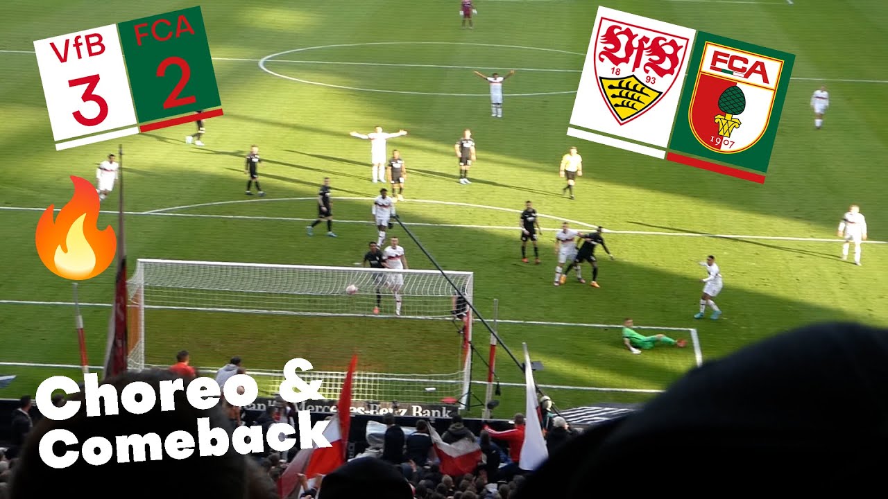 VfB Stuttgart 3:2 FC Augsburg | Choreo & Comeback | Stadion Vlog