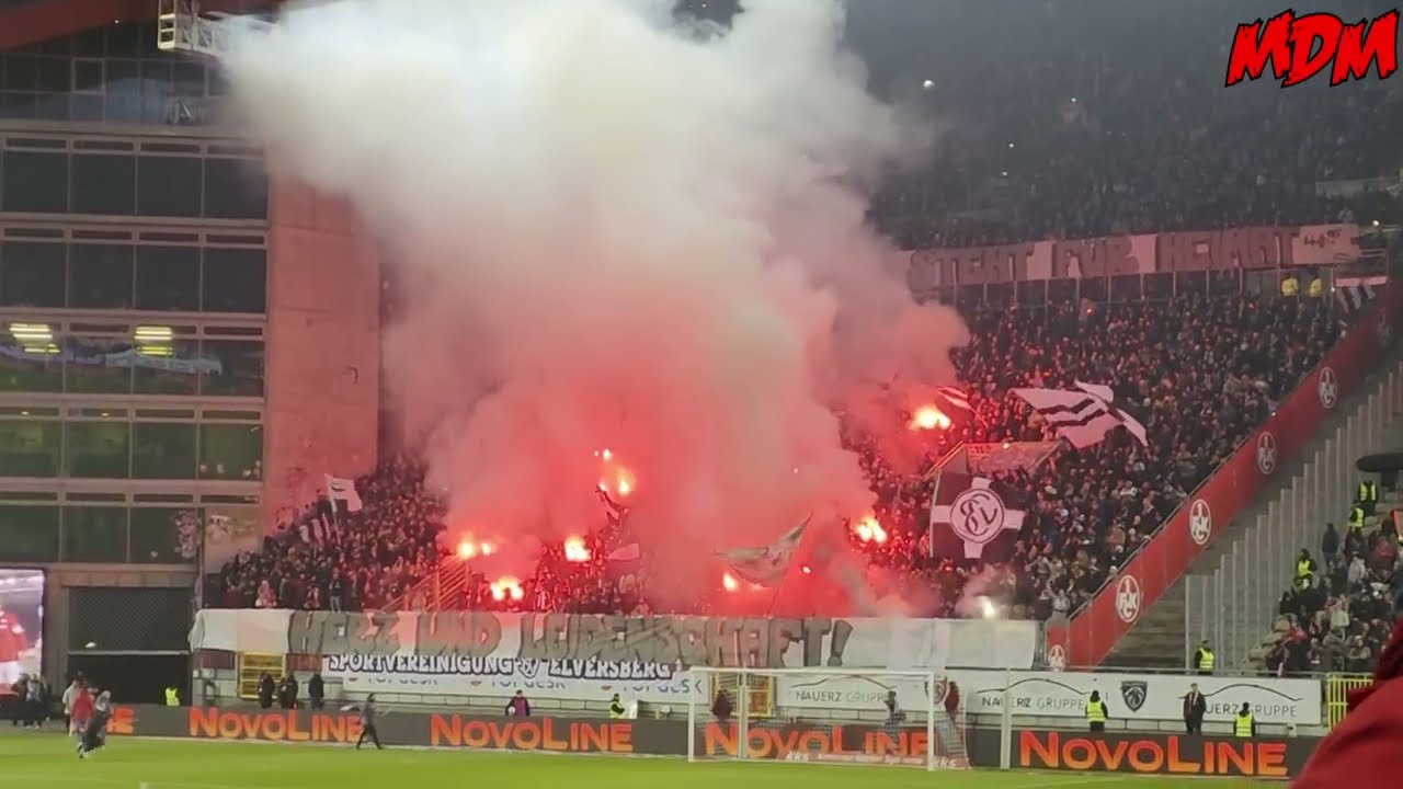 🔥 PYRO und EISFONTÄNEN 🔥 Die Intros zum Topspiel zwischen dem 1. FC Kaiserslautern und SV Elversberg
