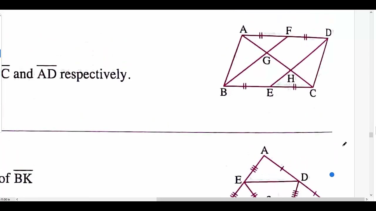 كتاب المعاصر Math Prep 2 | ترم أول| Unit 3 Lesson 3 | Application of Parallelism | ماث تانية إعدادي