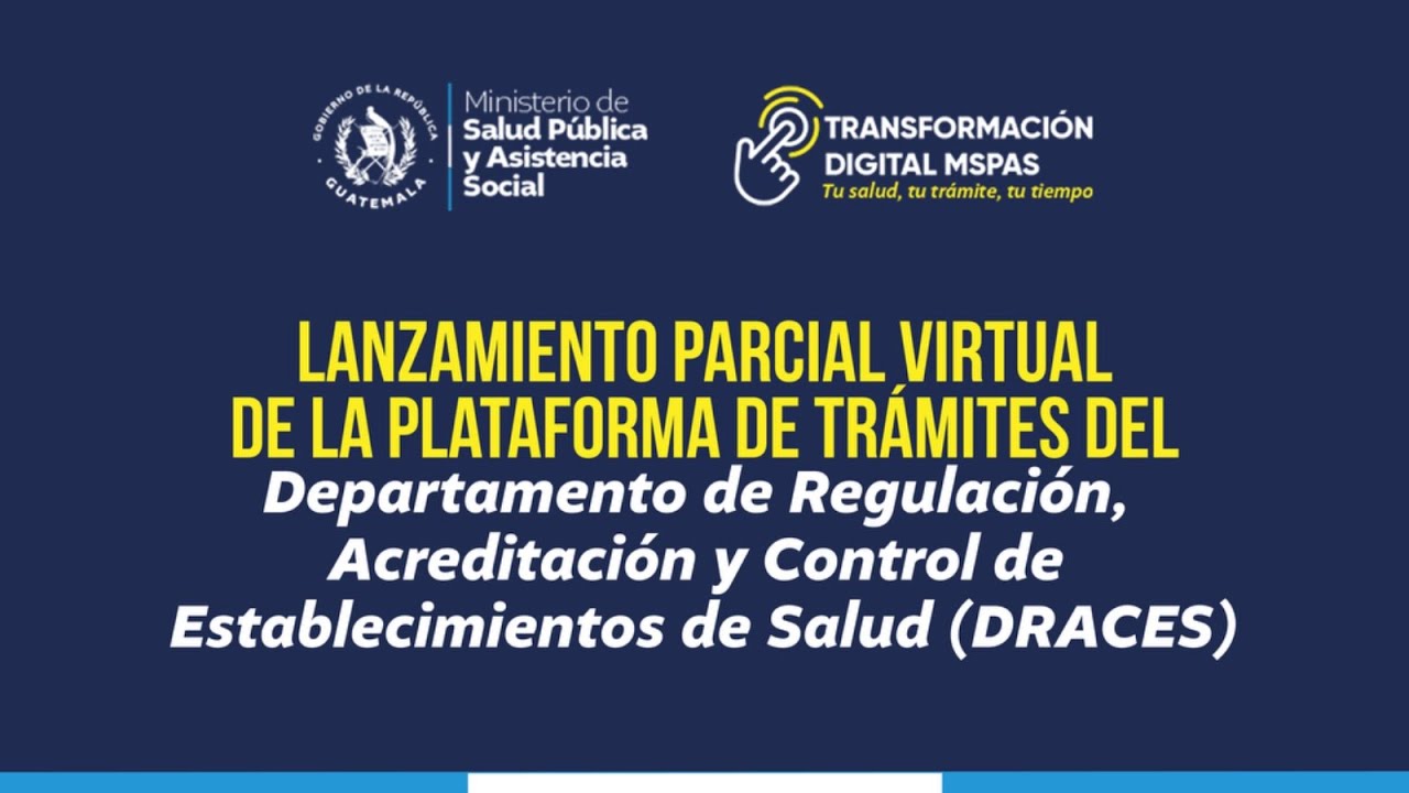 Lanzamiento parcial virtual de la plataforma de trámites de DRACES