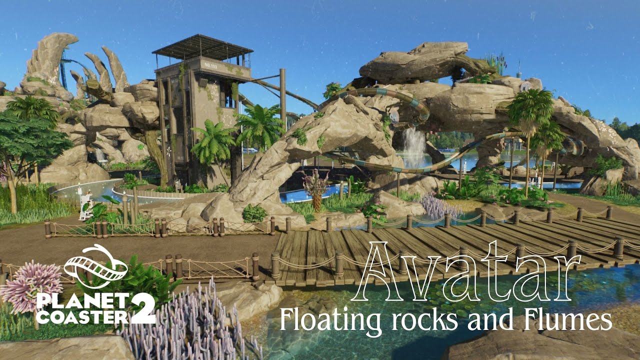 Planet Coaster 2: Плавающие камни и водные горки (Проект Willow Grove - Расширение парка, часть 13)