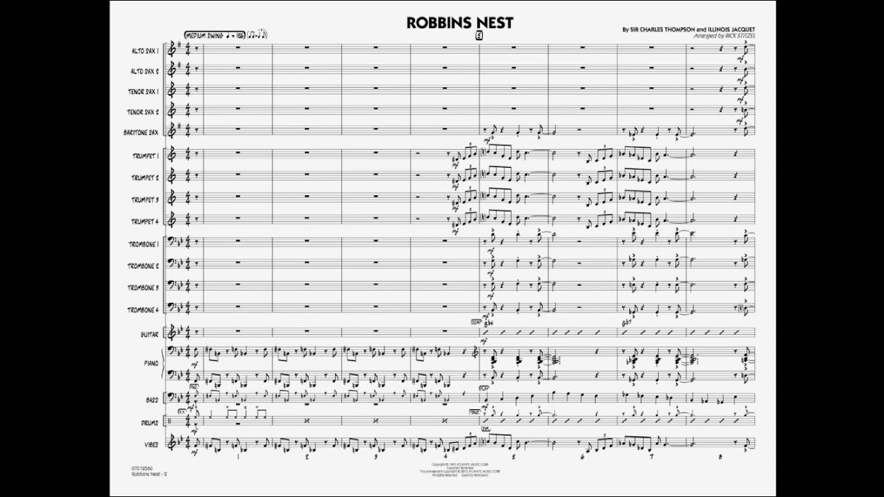 Robbins Nest arranged by Rick Stitzel