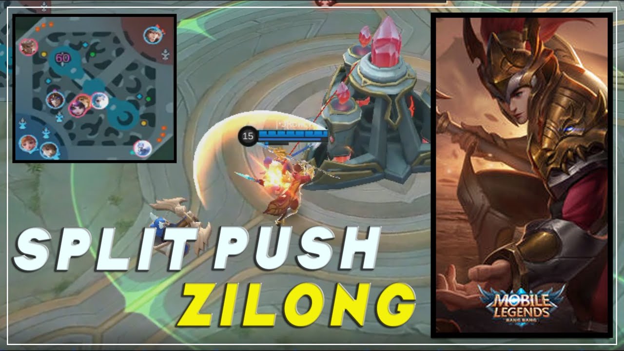 ZILONG SPLIT PUSH GAMEPLAY