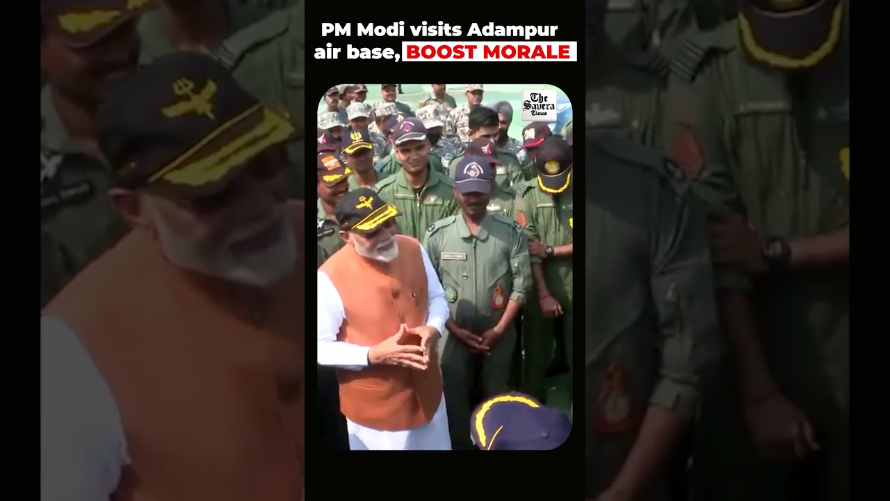 PM Modi visits Adampur air base, meets air force personnel after Operation Sindoor