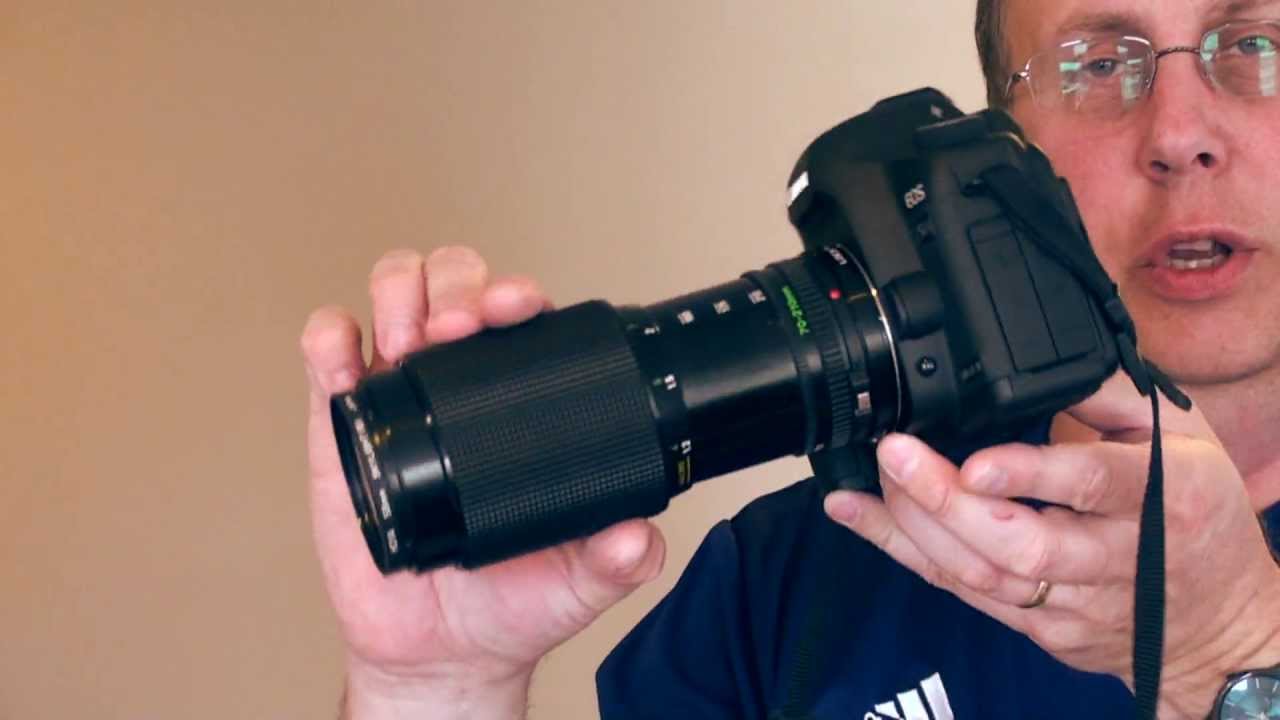 Canon 5D Mark II with old FD lens + adapter