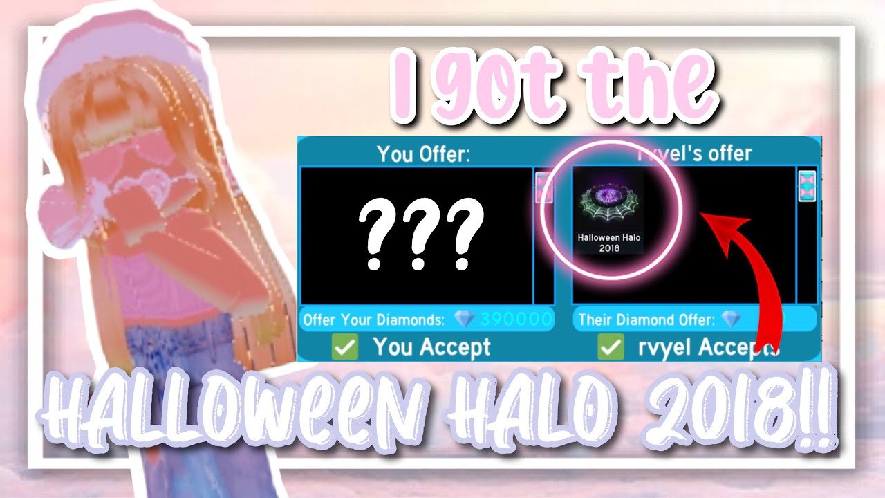 I GOT THE HALLOWEEN HALO 2018!! (Royale High Trading)