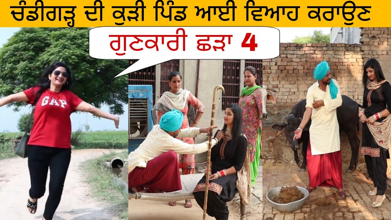 ਚੰਡੀਗੜ੍ਹ ਦੀ ਕੁੜੀ ਆਈ ਪਿੰਡ ਵਿਆਹ ਕਰਾਉਣ | Gunkari shadaa 4 | Latest Punjabi video