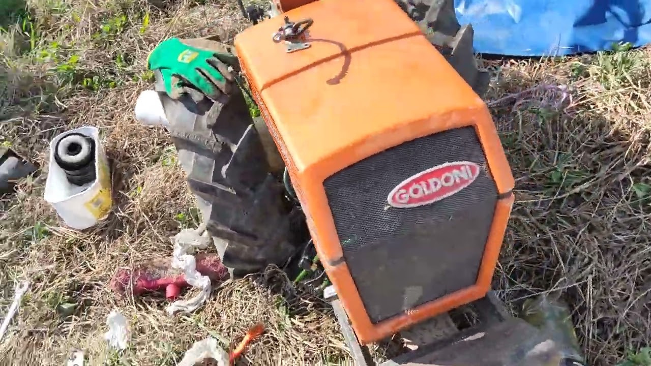 tractor Goldoni oil change motor IM350