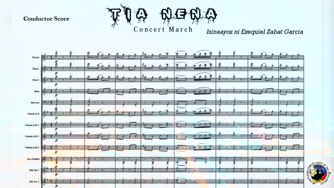 Tia Nena Concert March Isinaayos ni Exequiel Zabat Garcia