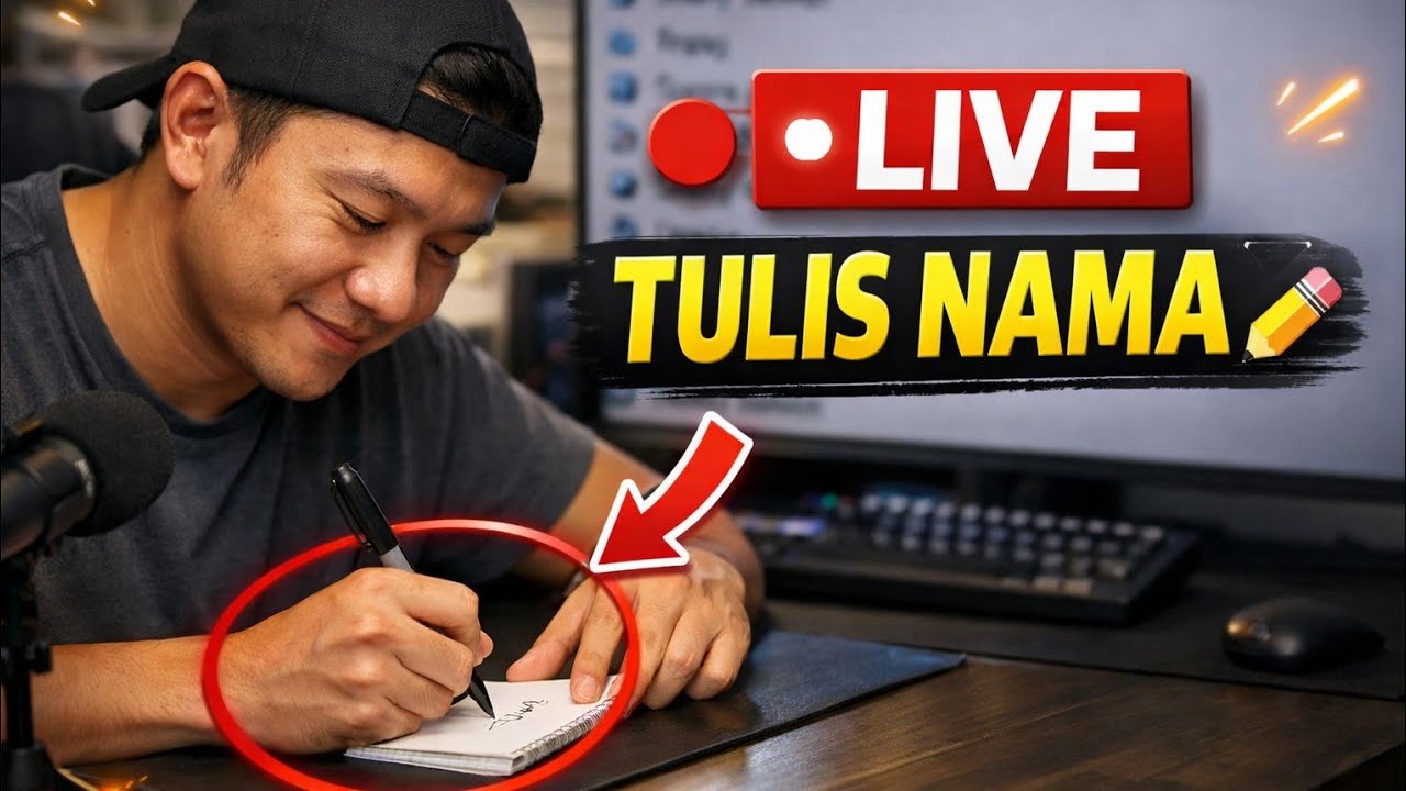 LIVE !!! TULIS NAMA SENDIRI SODARA PASANGAN KELUARGA PUN JUGA BOLEH