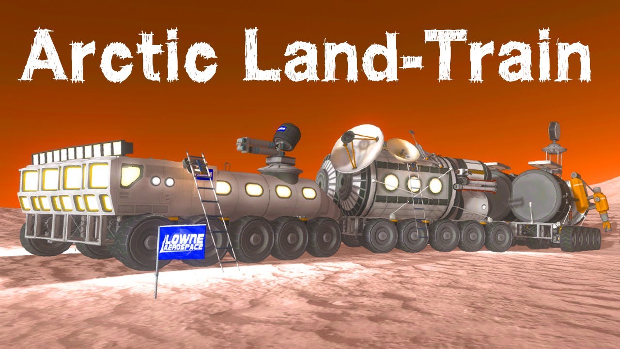 KSP: 54-wheeled LAND TRAIN to Duna!