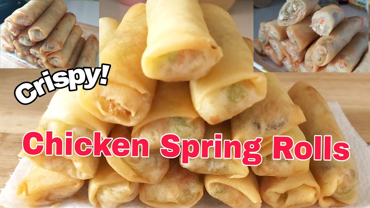 Spring Rolls Recipe |Chicken Spring Rolls Recipe | Ccrispy and crunchy! | jhen frago 