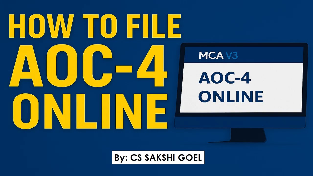 AOC 4 ONLINE FILING 2025 || STEP BY STEP GUIDE TO FILE AOC -4 ON MCA  V3 PORTAL ||