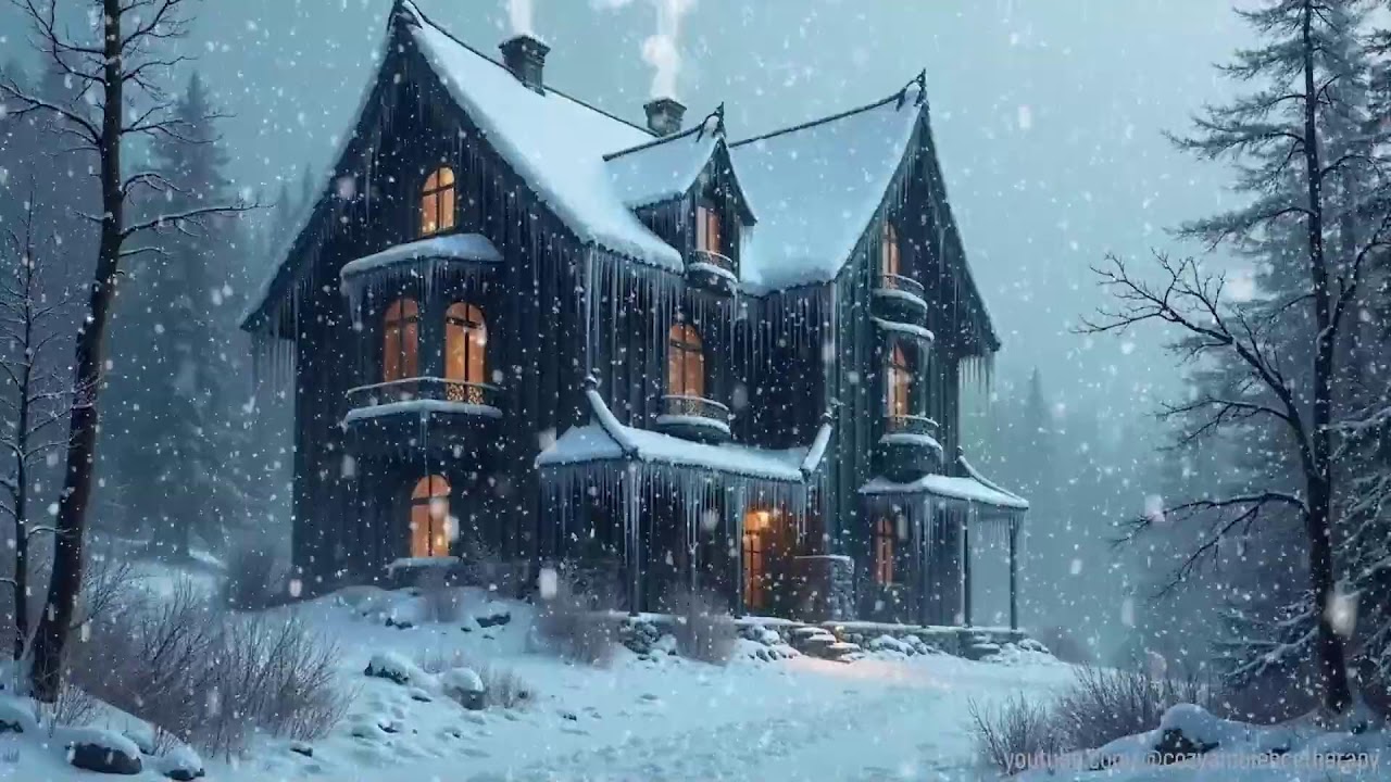 Soft Jazz Music❄️Cozy Winter Evening ❄️ Soothing Jazz ❄️ Snow Falling