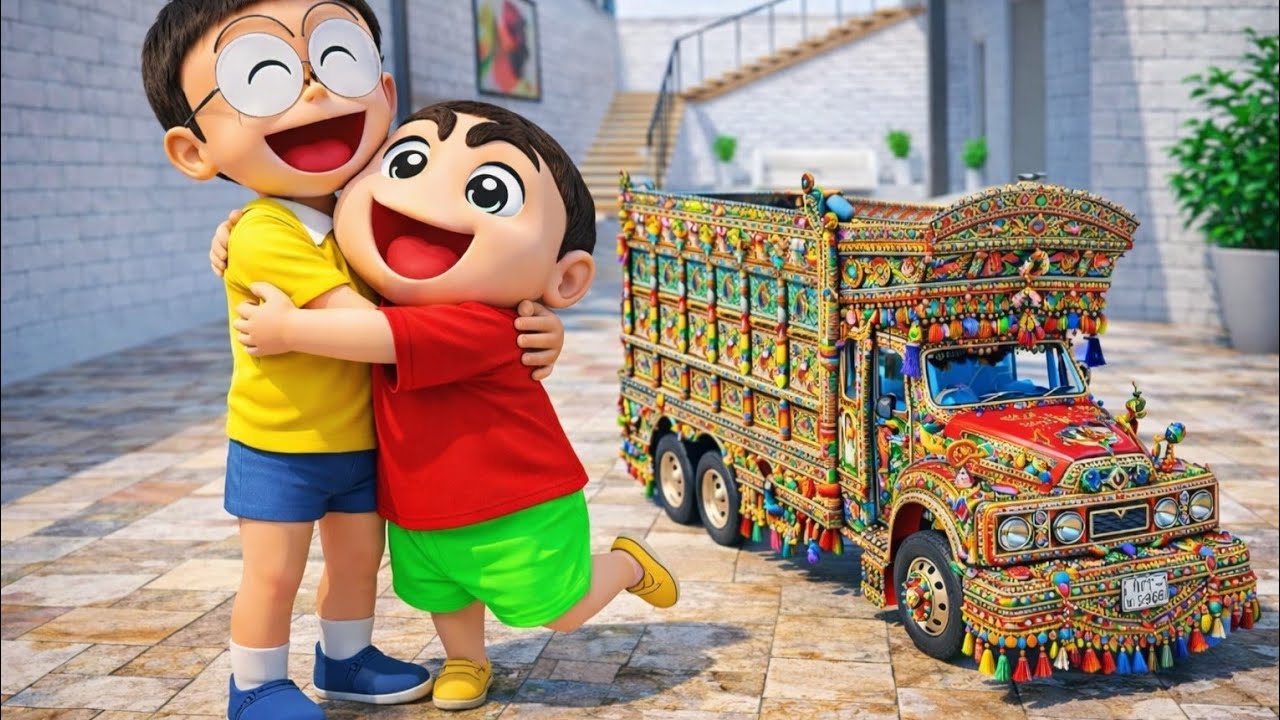 NOBITA NA🤩 SHICHAN KA TOY  TRUCK TORD DAY IN INDIAN THEFT AUTO SIMULATED 
