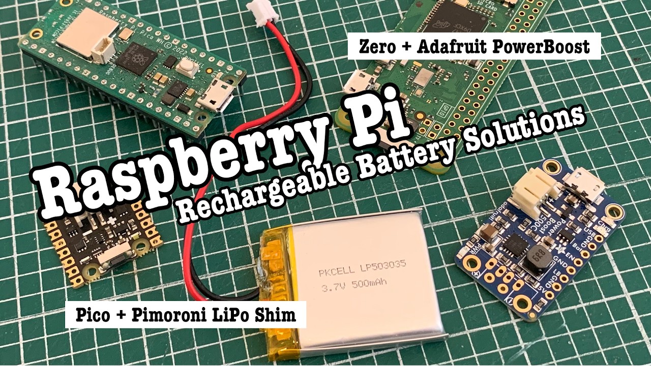 Rechargeable battery solutions for Raspberry Pi and Pico projects – PowerBoost & LiPo Shim