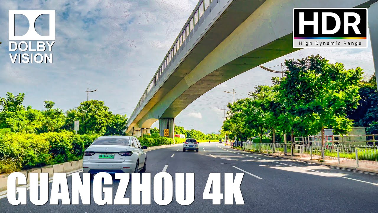 Driving in China, driving from Baiyun District to Conghua District in Guangzhou ASMR｜4K HDR