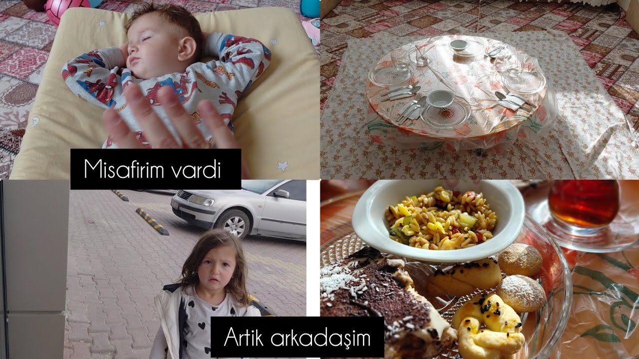 İKİ GÜNLÜK VLOG MİSAFİRİM VARDİ GAMZE RAHATSIZLANDİ ANNEMİN HASTANE İŞLERİ