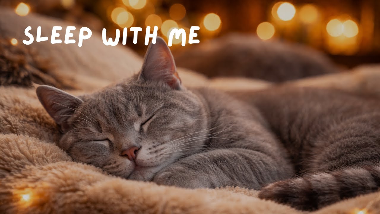 Sleepy Time With My British Cat 🐱🎹 | 1 Hour Soft Ambient Piano for Sleep, Relaxation & Stress Relief