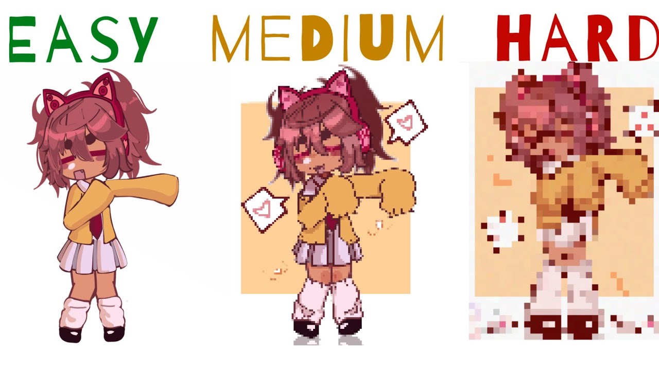 °•°My editing Level°•° - Easy, Medium, Hard. •°• ||GachaClub||
