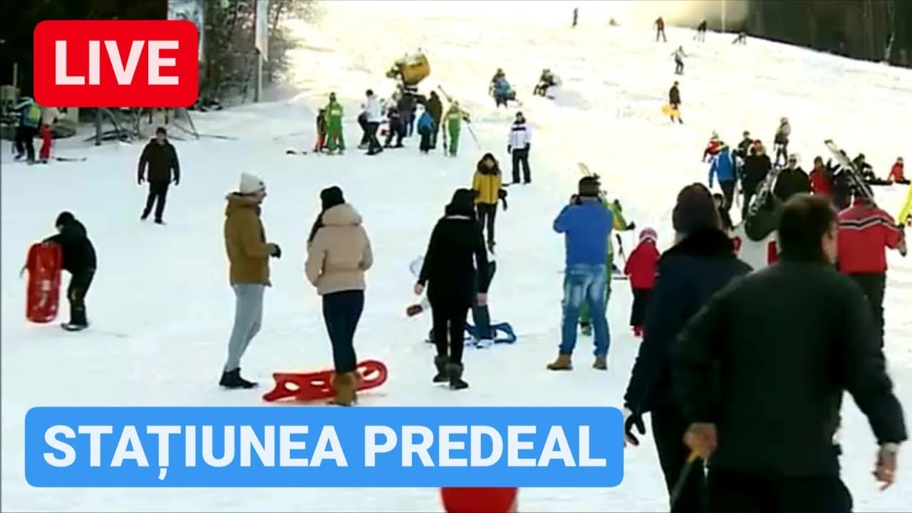 🔴 LIVE - STAȚIUNEA PREDEAL în plină IARNĂ - Pârtia CLĂBUCET