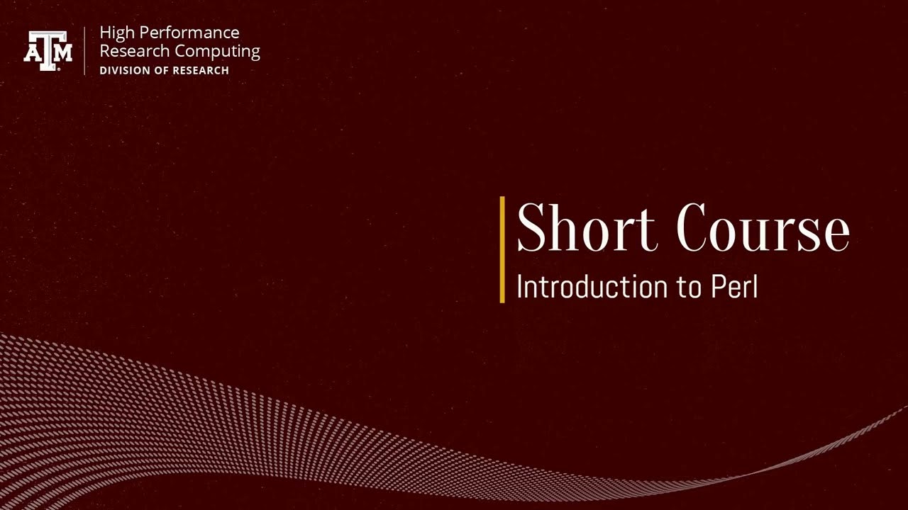 Introduction to Perl (Fall 2024)