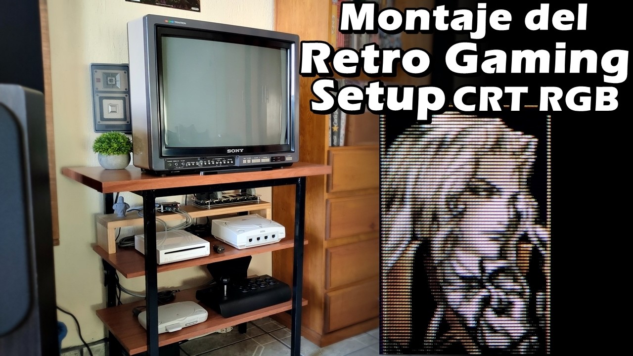 Montaje Retro Gaming Setup CRT RGB / Sony KV-20XBR