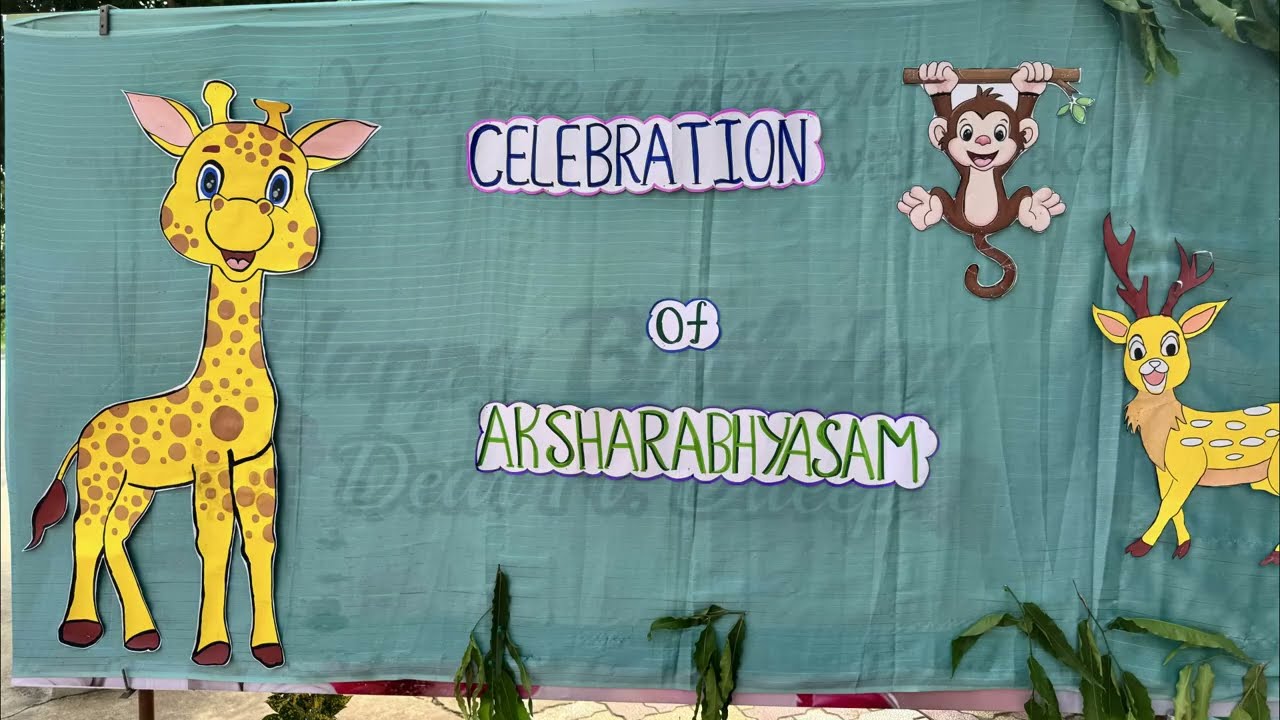 Aksharabhyasam Celebrations at Don Bosco School CBSE, Gunadala
