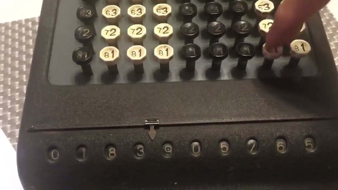 Burroughs adding machine