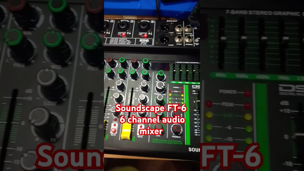 Mikser audio Soundscape FT-6 z 256 efektami pogłosu DSP #audiomixer #audioequipment #soundset