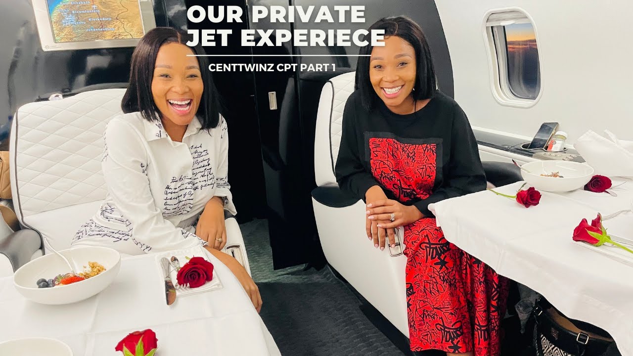 Our first time on a Private Jet | CPT Trip Part 1 | Centtwinz