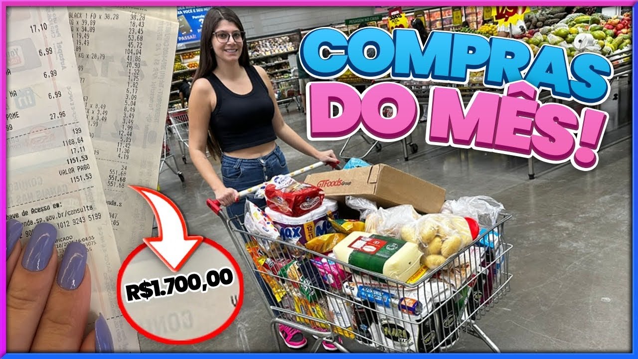 COMPRAS DO MÊS COMPLETA NO ASSAÍ | QUANTO GASTAMOS!