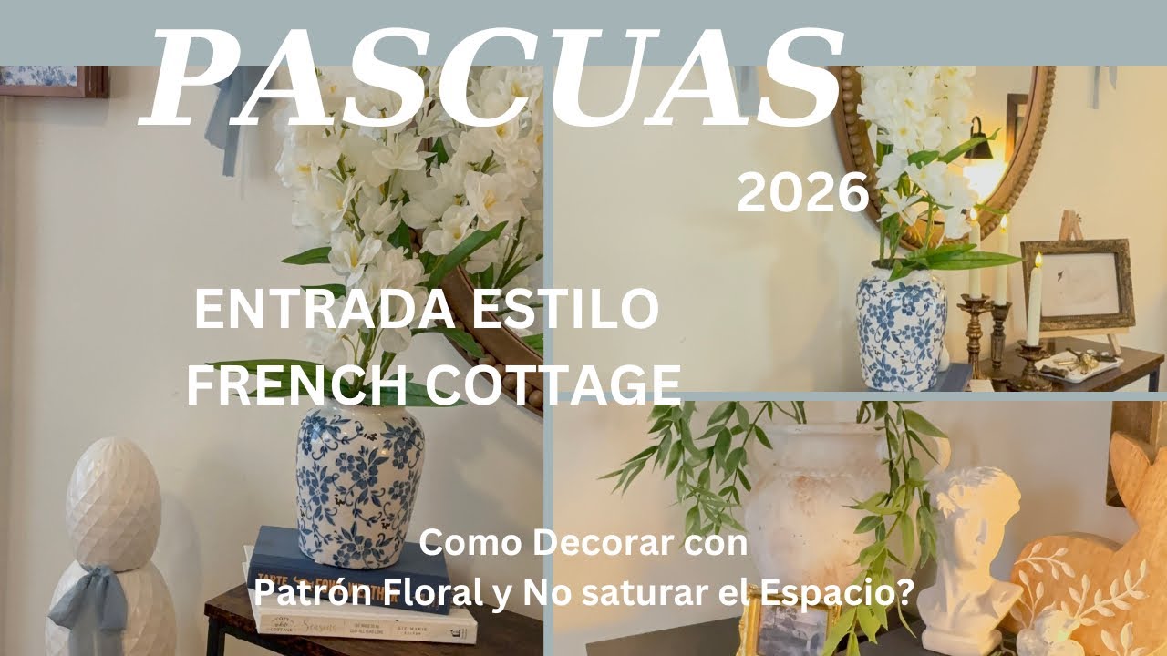 ¡2026! DECORACIÓN ENTRADA||COMO DECORAR CON PATRON FLORAR TENDENCIA SIN SATURAR EL ESPACIO?