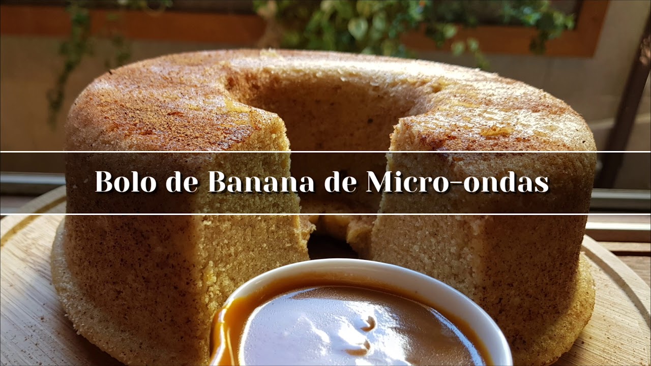 Bolo de Banana de Micro-ondas
