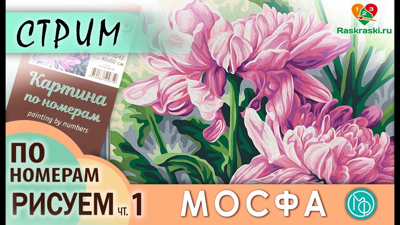Раскрашиваем картину по номерам МОСФА 