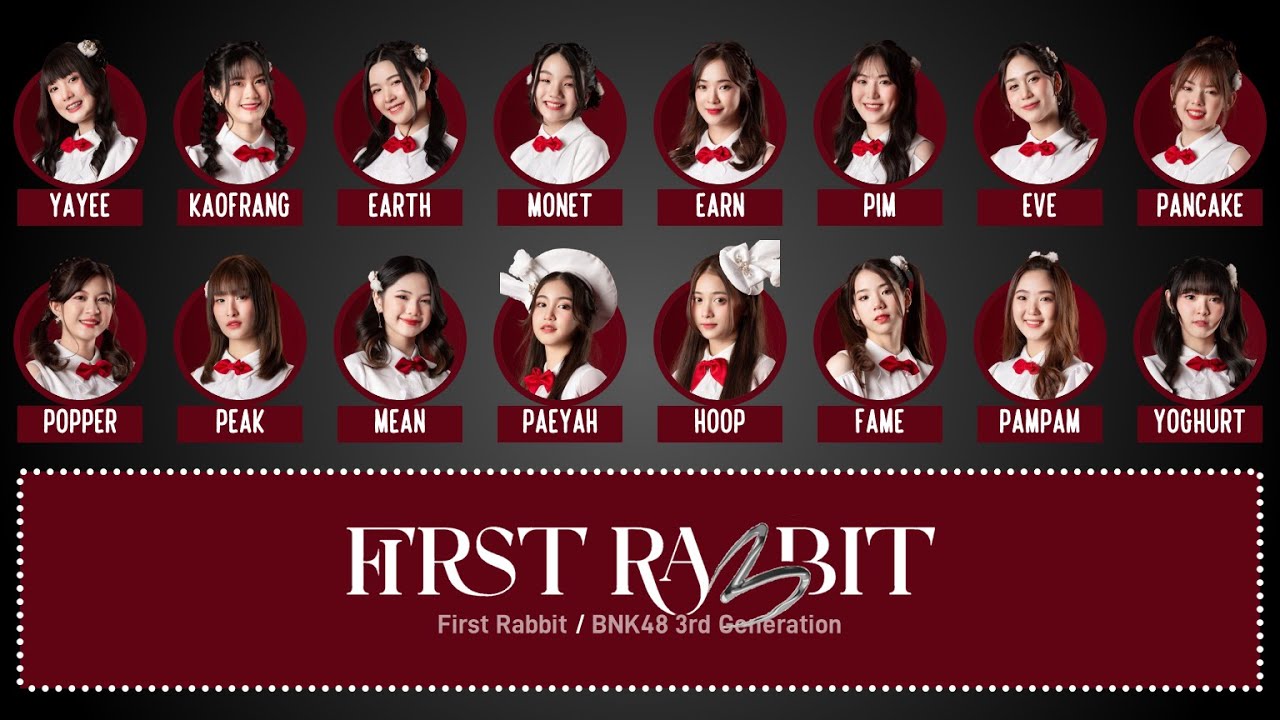 BNK48 – First Rabbit [Color Coded Lyrics THA/ROM/ENG]