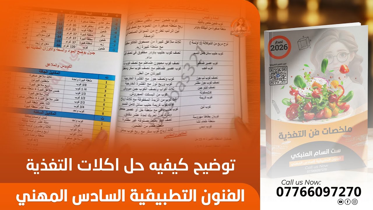 توضيح كيفيه حل اكلات التغذية ست انسام العنبكي #تعليم #فنون_تطبيقية #اكسبلور
