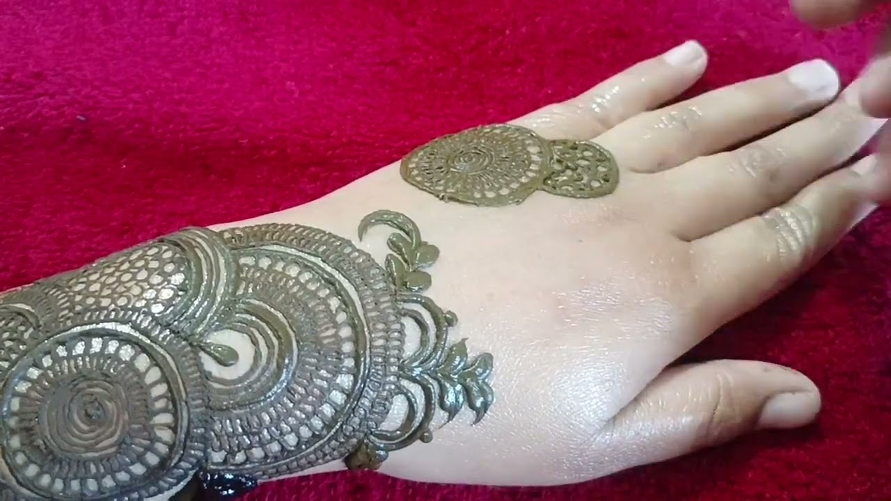 Back hand beautiful mehndi design#back hand fancy mehndi design#back hand simple mehndi design