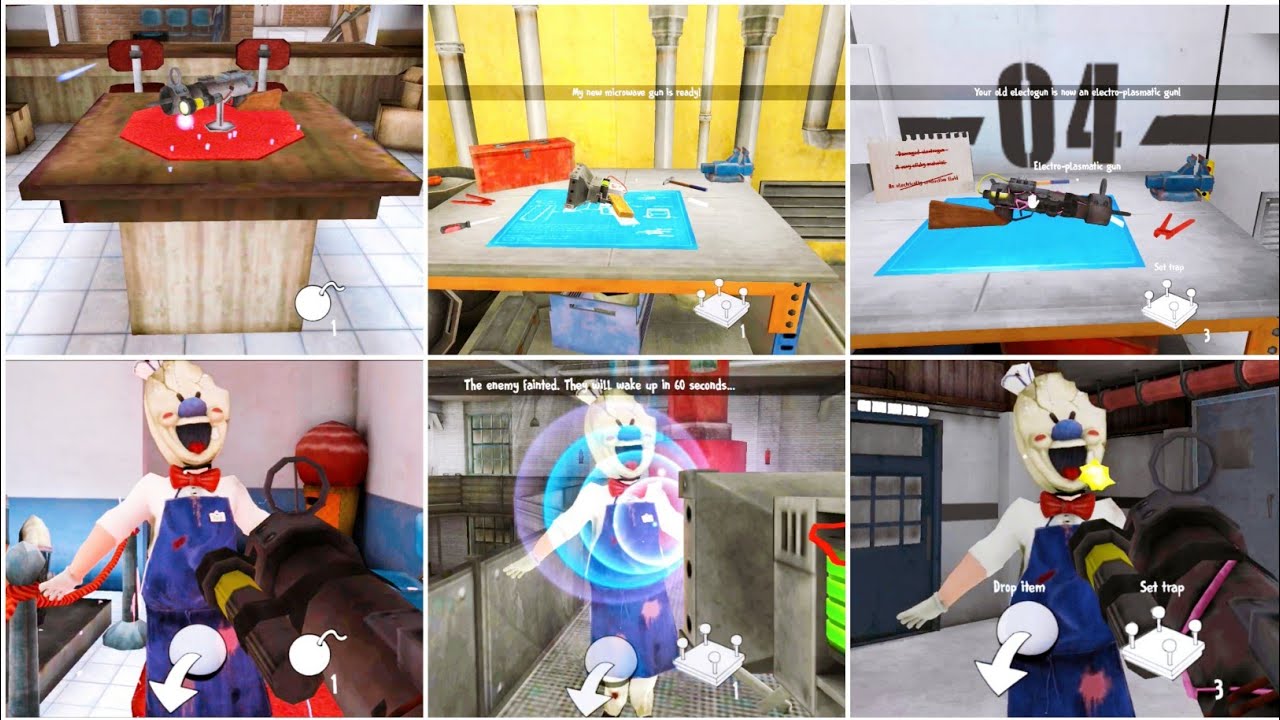 Ice Scream 4 Vs Ice Scream 5 Ice Scream 7 Making Electrogun Microwave Gun Electro Plasmatic Gun