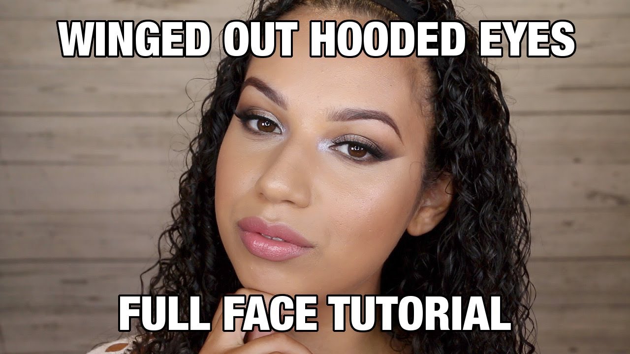 Full Face Tutorial + Winged Out Shape for Hooded Eyes | ChristineMUA