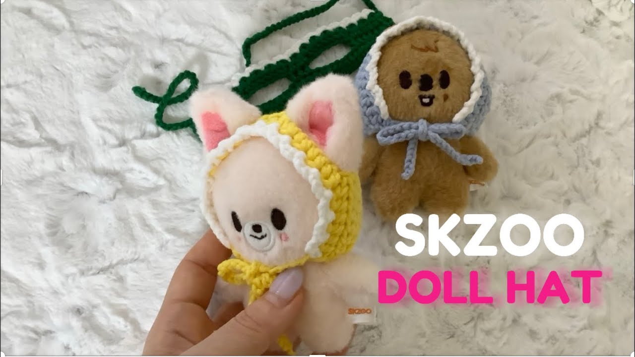 스키주 한쿼카 폭시니 귀도리 만들기 / 코바늘 인형 귀도리 skzoo doll hat